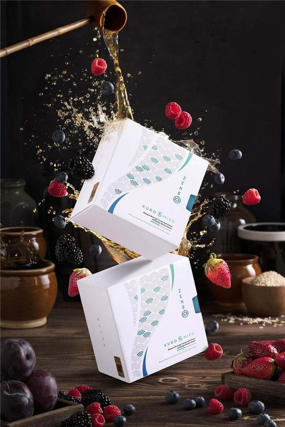 Kuro Mizu box with a botanical stick sachet